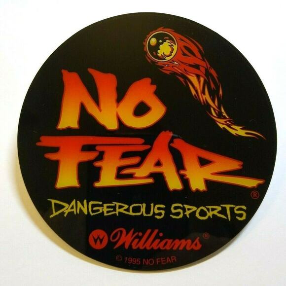 No Fear Dangerous Sports Pinball COASTER Original NOS Plastic 1995 - Picture 1 of 6
